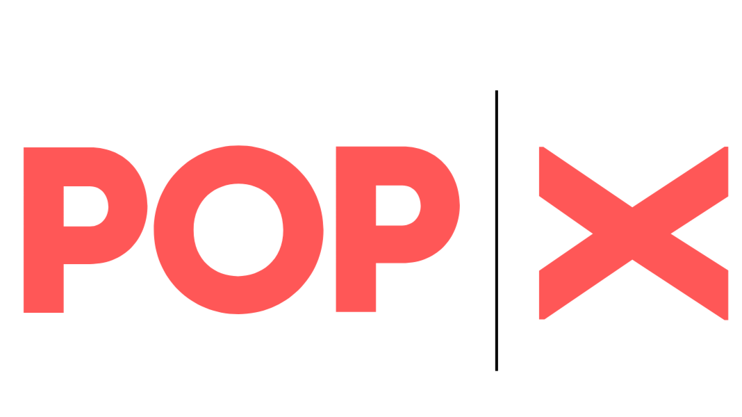 Pop X logo footer